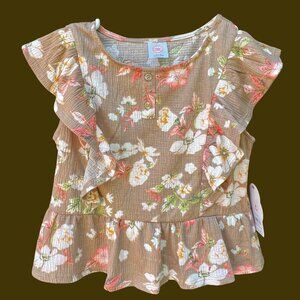 Wonder Nation® Ruffle Top Size 7-8 NEW 🎉Host Pick🎉